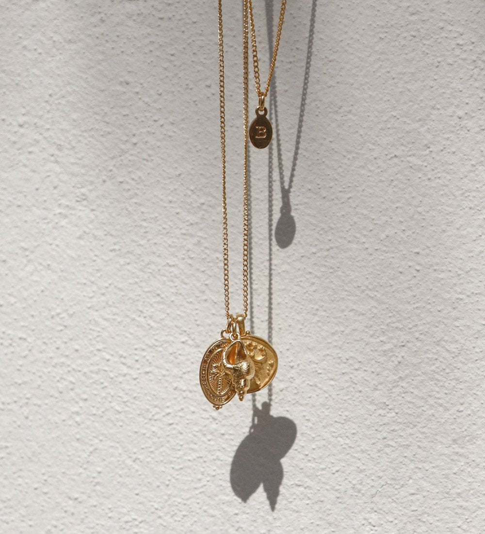 INITIAL BRACELET A-Z (18K ROSE GOLD VERMEIL) IMAGE 3