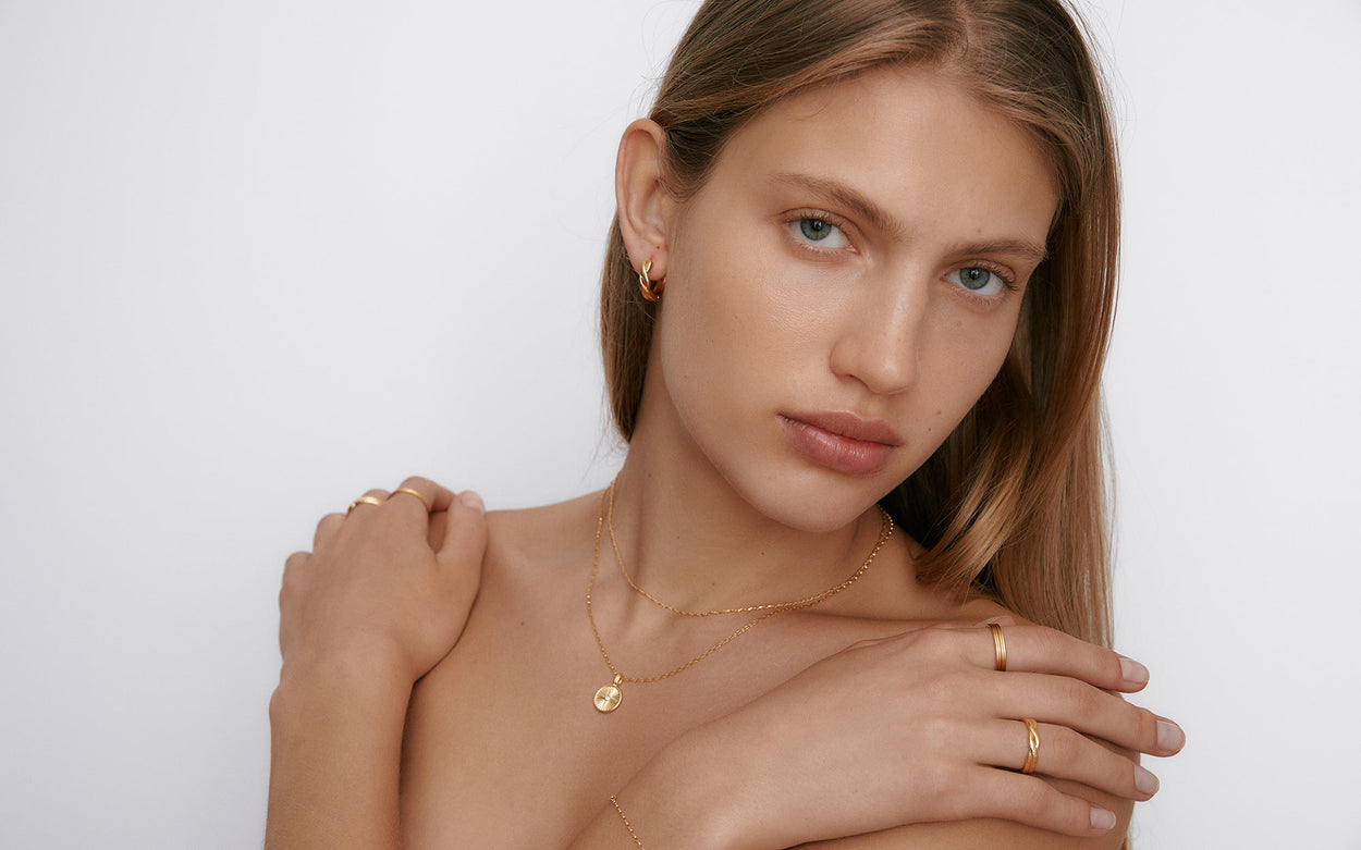LUCIA CHAIN NECKLACE (18K GOLD VERMEIL) IMAGE 5