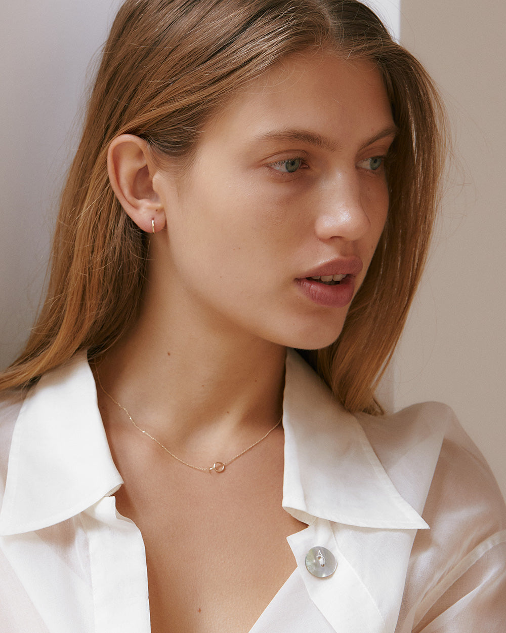 NOMADA FINE HOOPS (9K GOLD) IMAGE 3