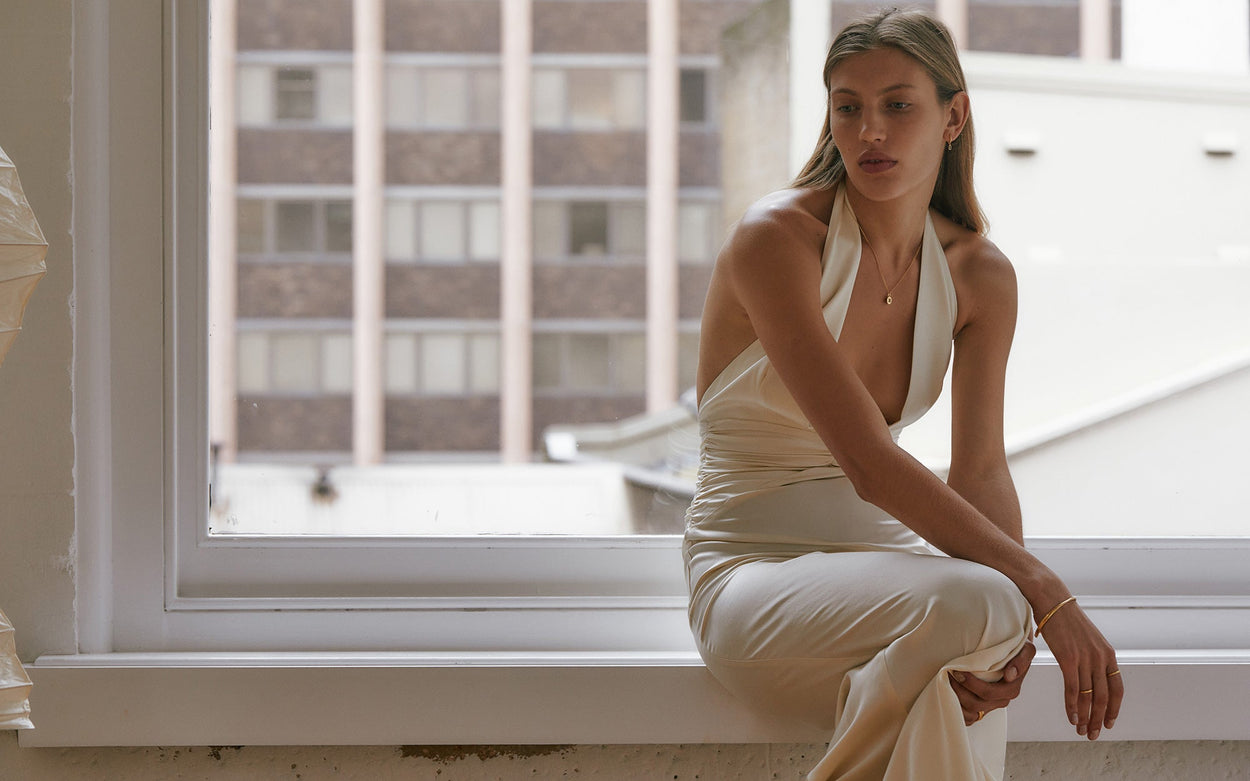 CENTRA NECKLACE (18K GOLD VERMEIL) IMAGE 5