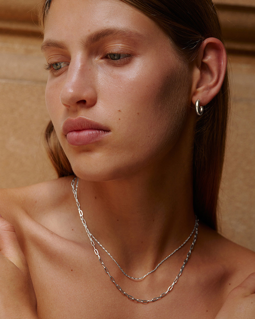 JARDIN HOOPS SMALL (STERLING SILVER) IMAGE 3