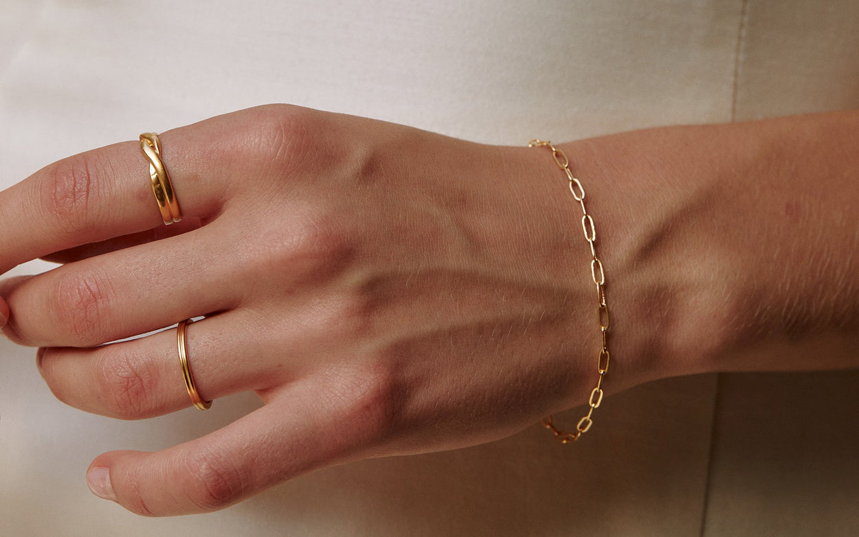 RUE CHAIN BRACELET (18K GOLD PLATED) IMAGE 5