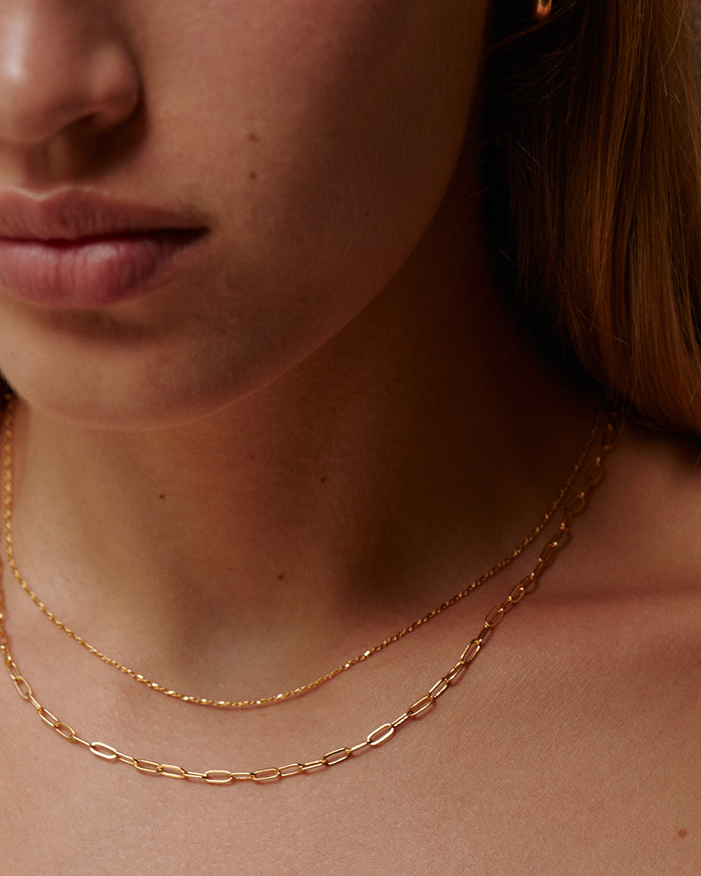 RUE CHAIN NECKLACE (18K GOLD PLATED) IMAGE 3