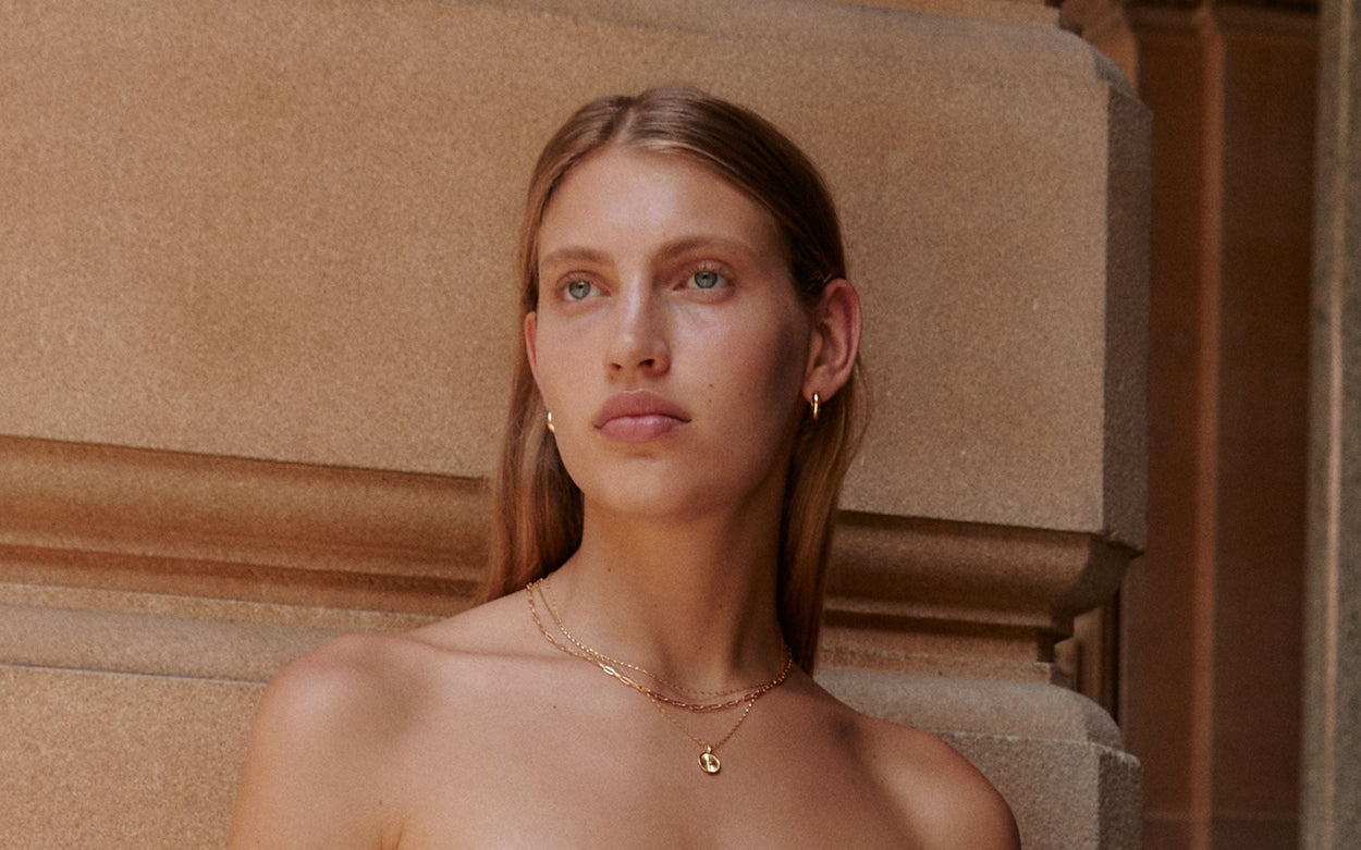 RUE CHAIN NECKLACE (18K GOLD PLATED) IMAGE 5