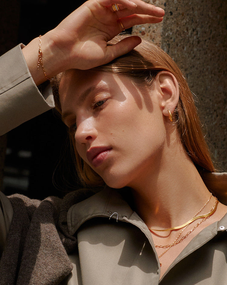 CENTRA HOOPS (18K GOLD PLATED) IMAGE 2