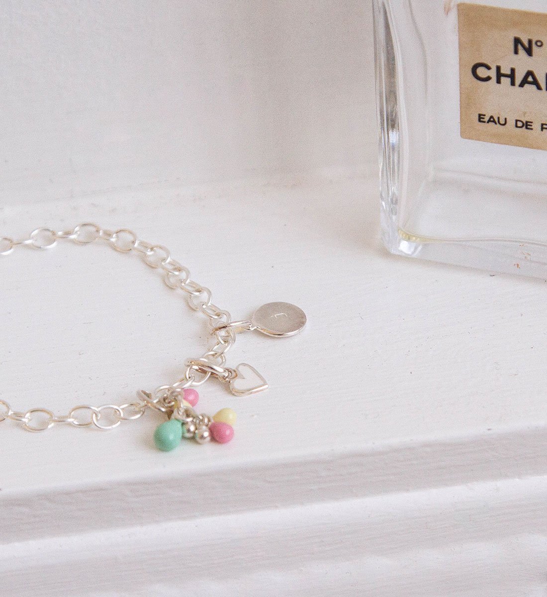 CIRCLE INITIAL NECKLACE A-Z (STERLING SILVER) IMAGE 2