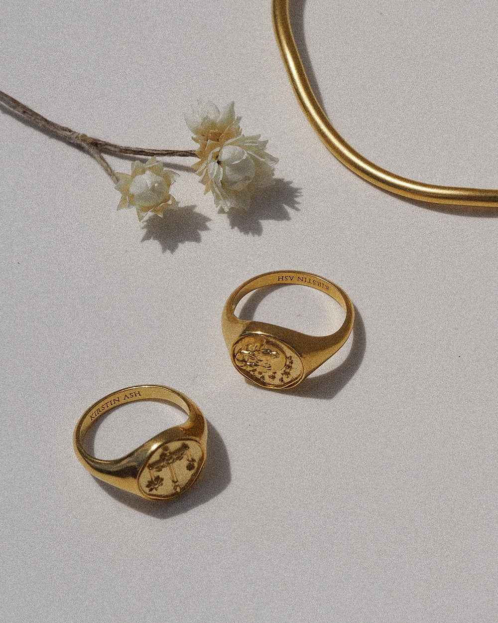 ARIES SIGNET RING (18K GOLD VERMEIL) IMAGE 6