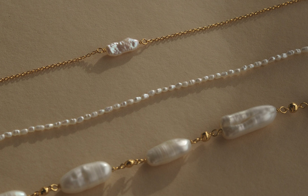 VACATION PEARL BRACELET (18K GOLD PLATED) IMAGE 5