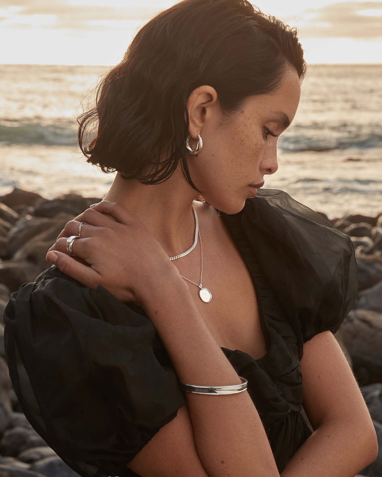 FOLD BAND RING (STERLING SILVER) IMAGE 3