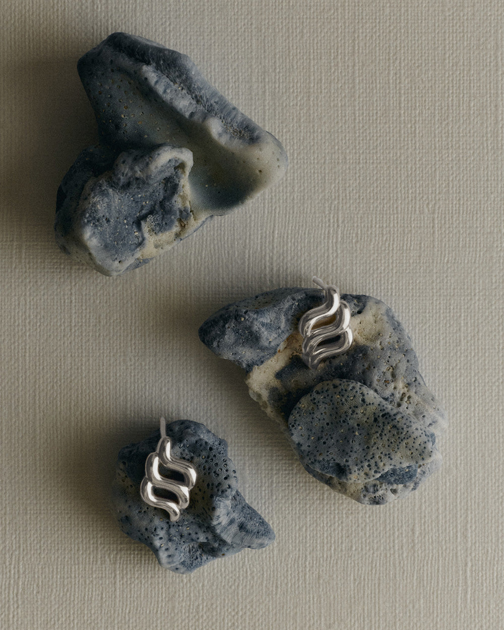 ARISE OVERSIZED STUDS (STERLING SILVER) IMAGE 3