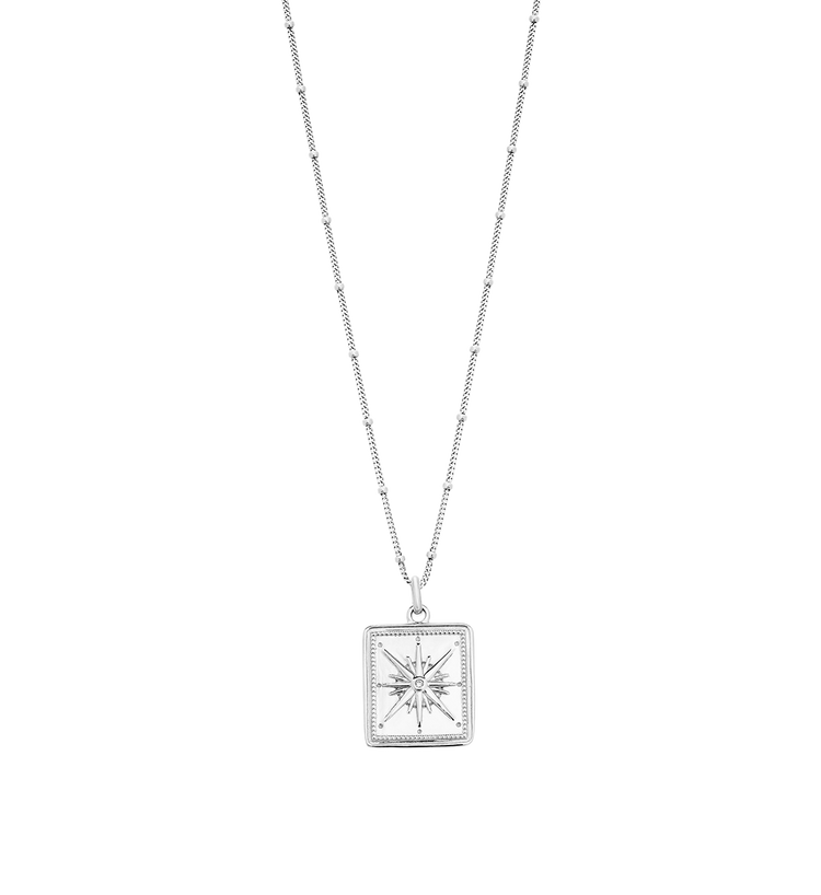 TRUE NORTH COIN NECKLACE (STERLING SILVER) IMAGE 1