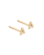 INITIAL EARRINGS (9K GOLD) IMAGE 1