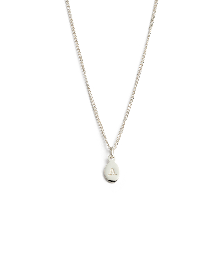 INITIAL NECKLACE A-Z (STERLING SILVER) IMAGE 1