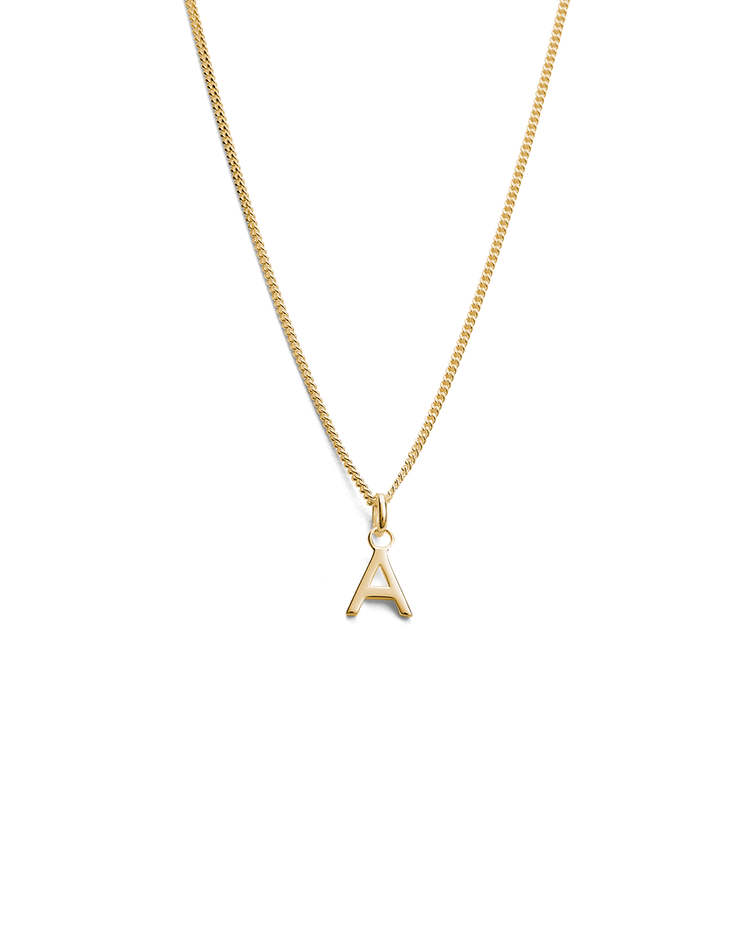 OUTLINE INITIAL NECKLACE A-Z (18K GOLD VERMEIL) IMAGE 1