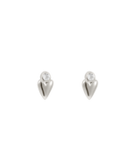 ABODE HEART STUDS (STERLING SILVER)