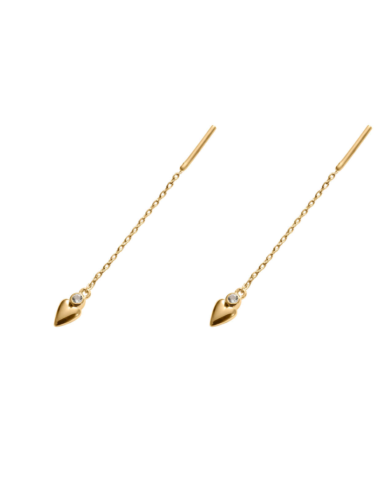 ABODE HEART THREADER (18K GOLD PLATED)