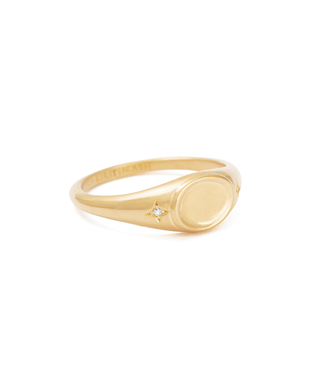 ALIGN SIGNET RING (18K GOLD VERMEIL) IMAGE 4