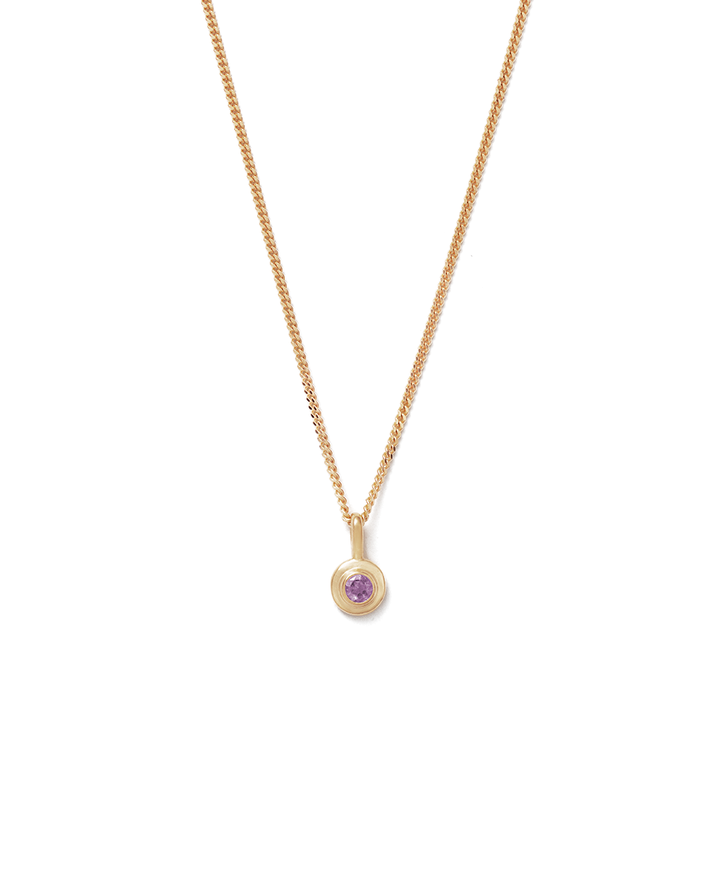 BIRTHSTONE NECKLACE (18K GOLD VERMEIL) IMAGE 8