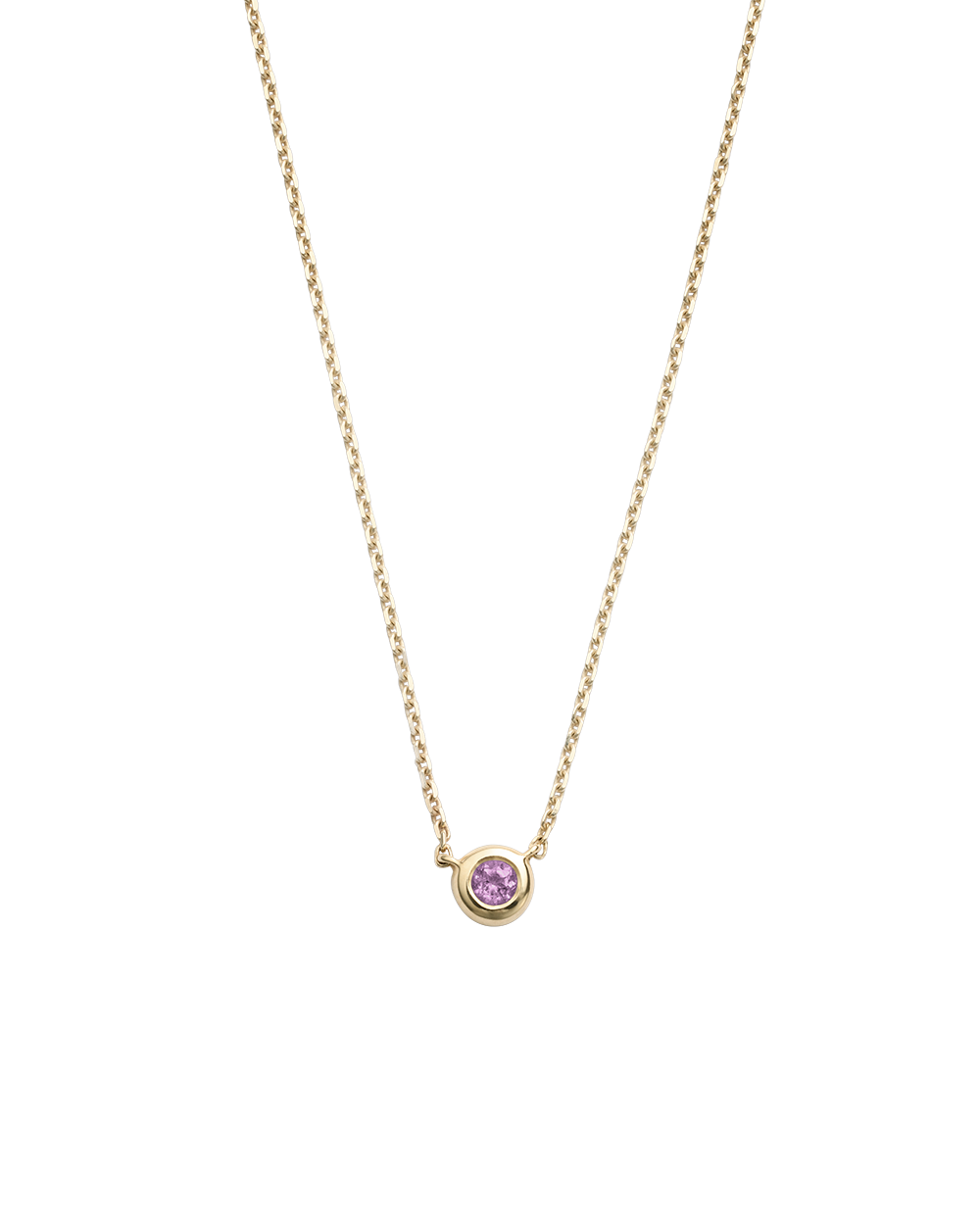 PETITE BIRTHSTONE NECKLACE (9K GOLD) IMAGE 8
