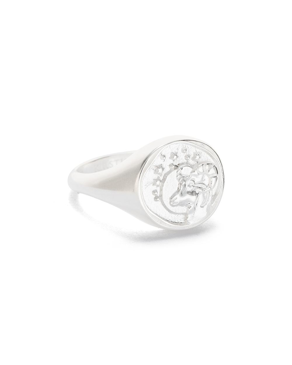 ARIES SIGNET RING (STERLING SILVER) IMAGE 1