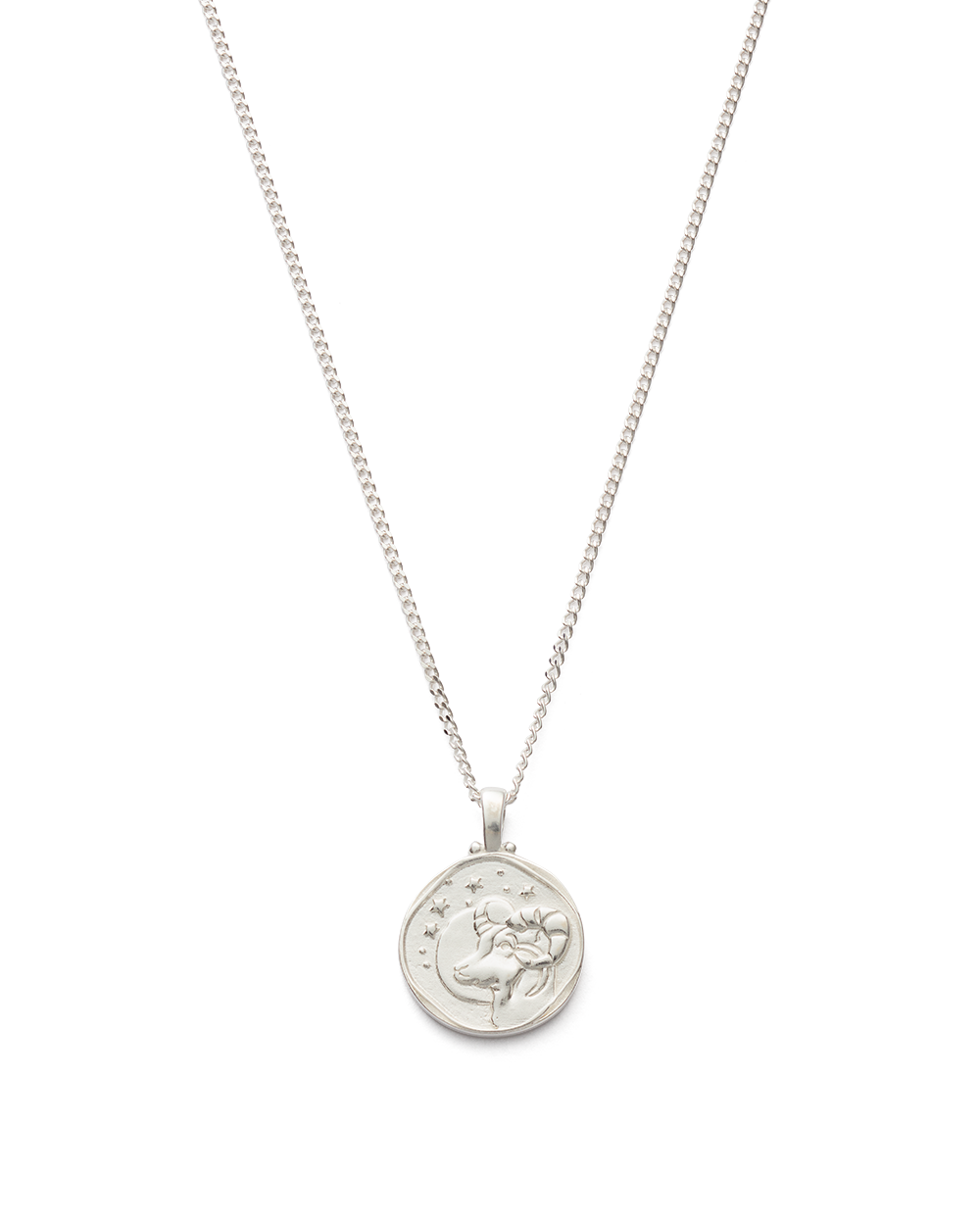 ARIES ZODIAC NECKLACE (STERLING SILVER) IMAGE 1