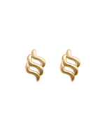 ARISE OVERSIZED STUDS (18K GOLD PLATED) IMAGE 1
