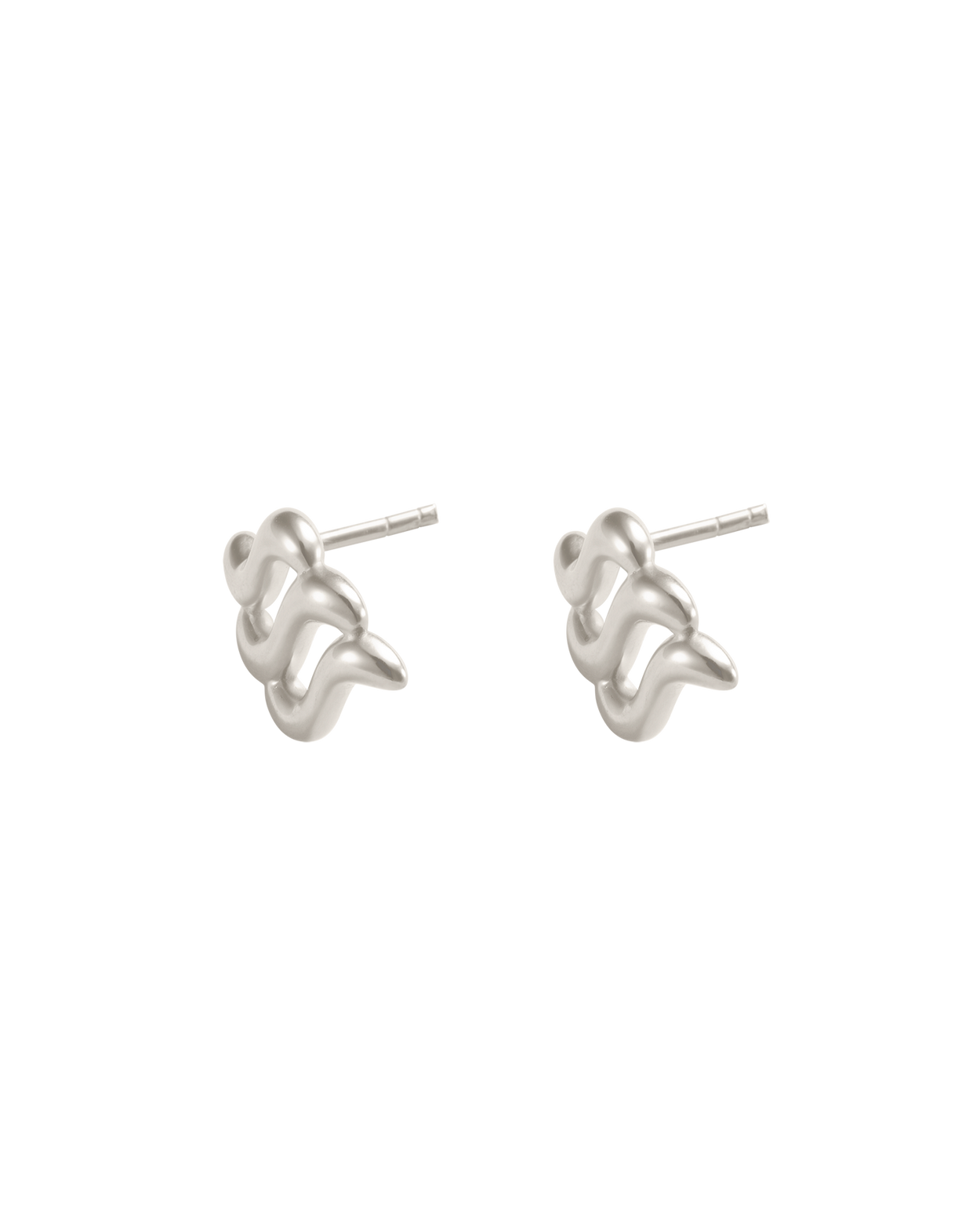 ARISE OVERSIZED STUDS (STERLING SILVER) IMAGE 4