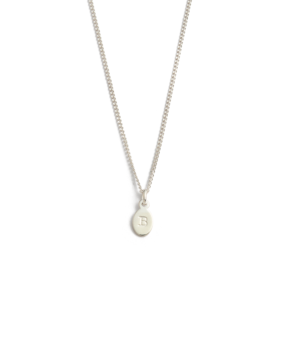 INITIAL NECKLACE A-Z (STERLING SILVER) IMAGE 7