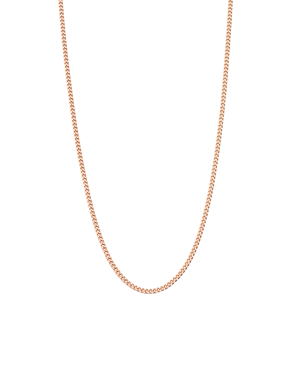 BESPOKE CURB CHAIN (18K ROSE GOLD VERMEIL) IMAGE 1