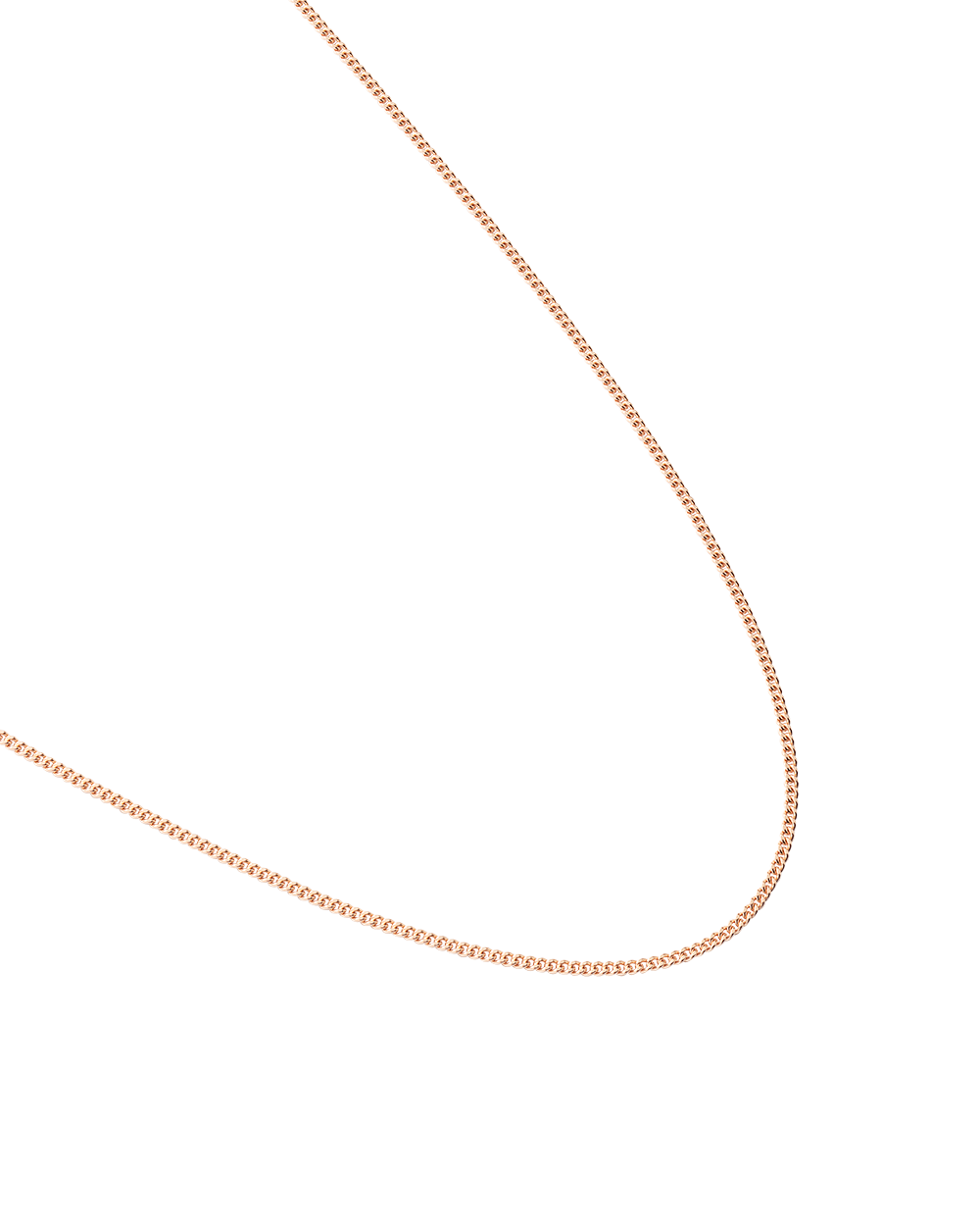 BESPOKE CURB CHAIN (18K ROSE GOLD VERMEIL) IMAGE 4
