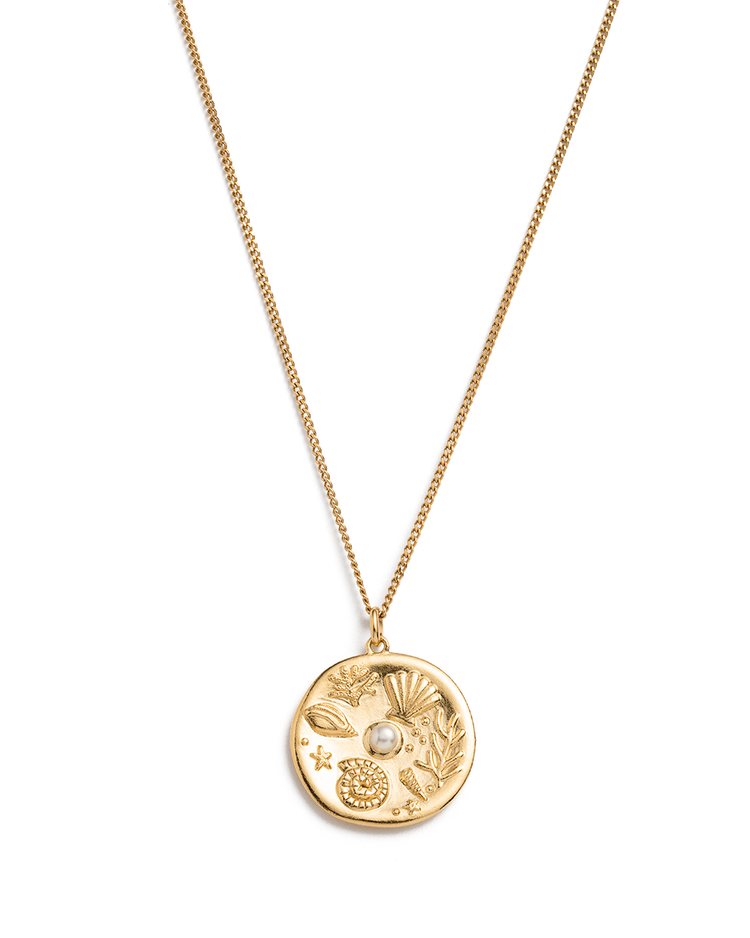 BY THE SEA COIN NECKLACE (18K GOLD VERMEIL) IMAGE 1