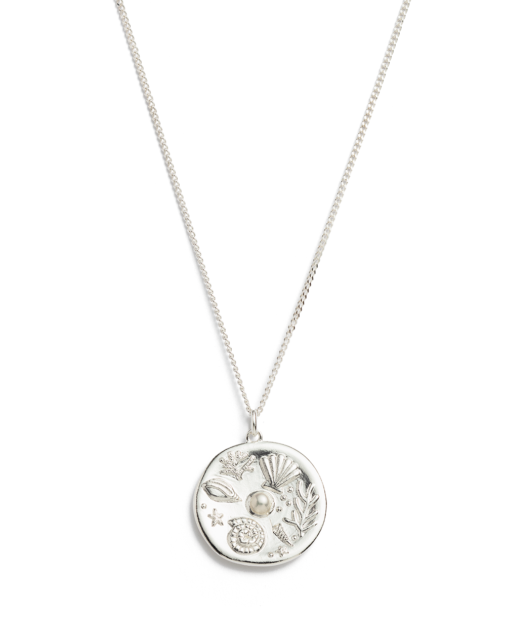 BY THE SEA COIN NECKLACE (STERLING SILVER) IMAGE 1