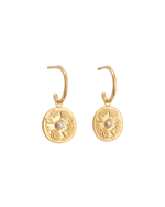 BY THE SEA HOOPS (18K GOLD PLATED) IMAGE 1
