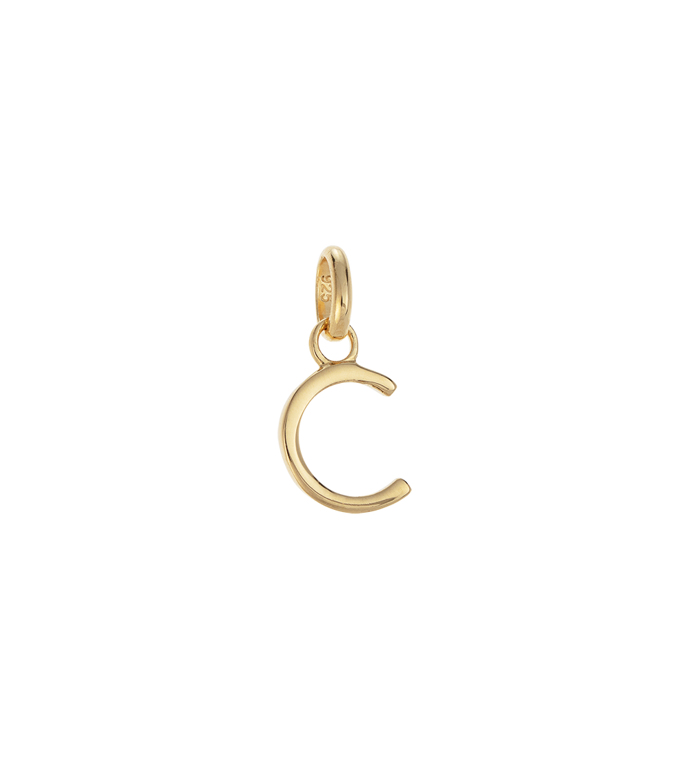 OUTLINE INITIAL A-Z (18K GOLD VERMEIL) IMAGE 10