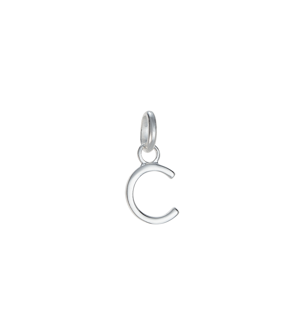 OUTLINE INITIAL A-Z (STERLING SILVER) IMAGE 8