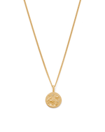 CANCER PETITE ZODIAC NECKLACE (18K GOLD VERMEIL)