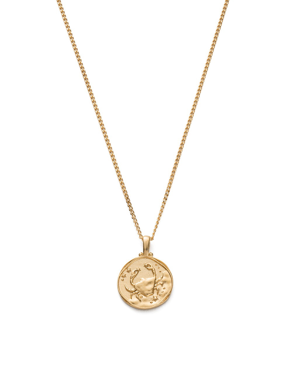 CANCER ZODIAC NECKLACE (18K GOLD VERMEIL) IMAGE 1