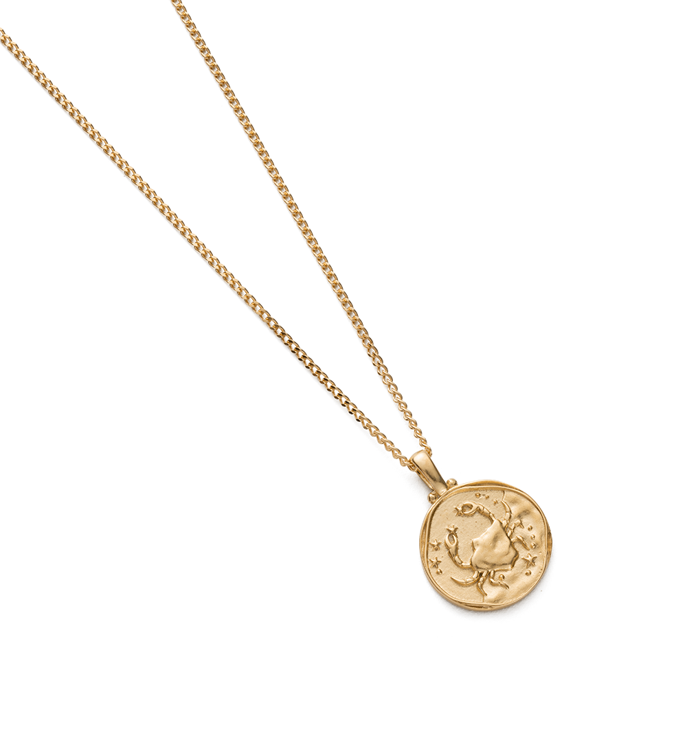 CANCER ZODIAC NECKLACE (18K GOLD VERMEIL) IMAGE 4