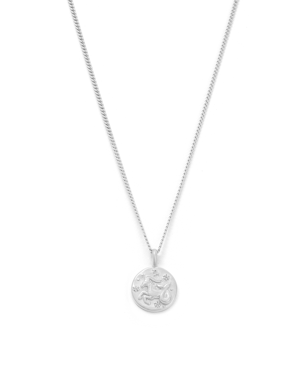 CAPRICORN PETITE ZODIAC NECKLACE (STERLING SILVER)