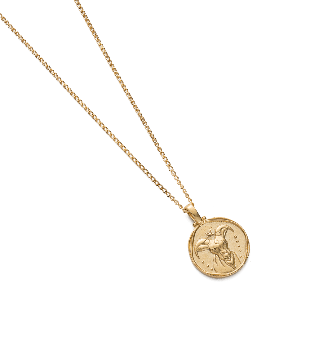 CAPRICORN ZODIAC NECKLACE (18K GOLD VERMEIL) IMAGE 4