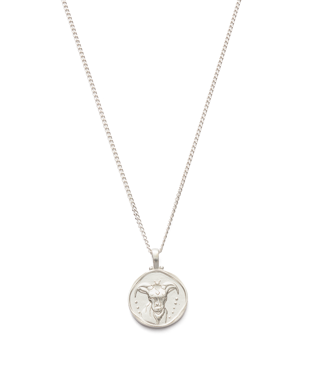 CAPRICORN ZODIAC NECKLACE (STERLING SILVER) IMAGE 1