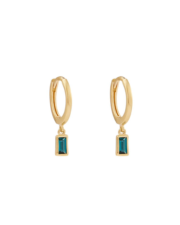 CENTRA DROP HOOPS (18K GOLD PLATED) IMAGE 1