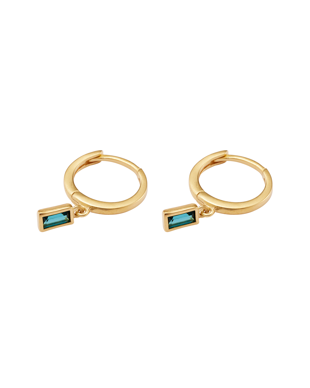 CENTRA DROP HOOPS (18K GOLD PLATED)