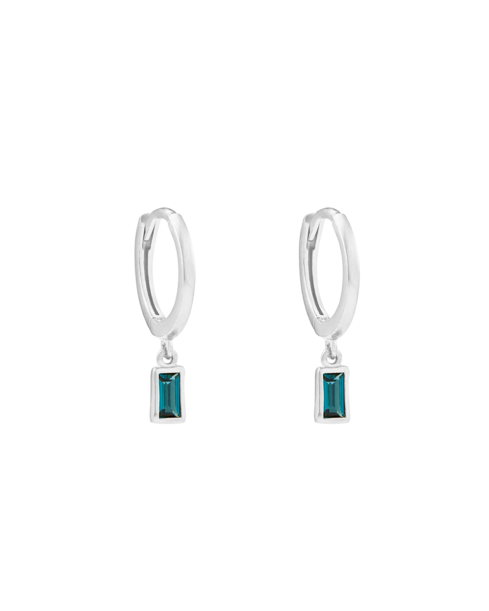 CENTRA DROP HOOPS (STERLING SILVER) IMAGE 1