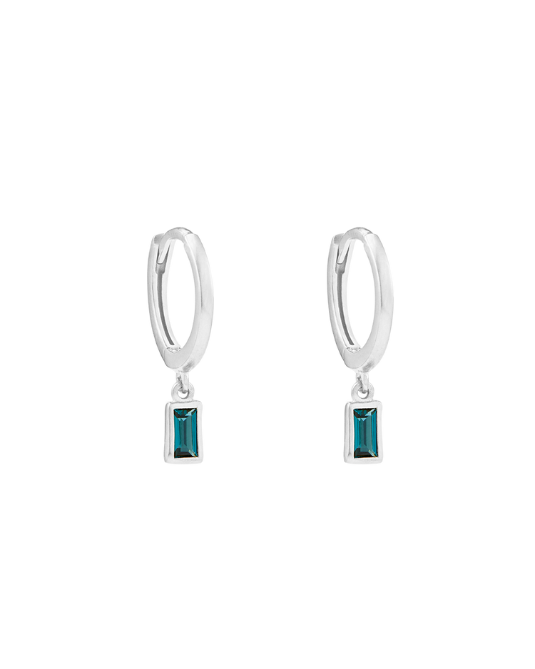 CENTRA DROP HOOPS (STERLING SILVER) IMAGE 1