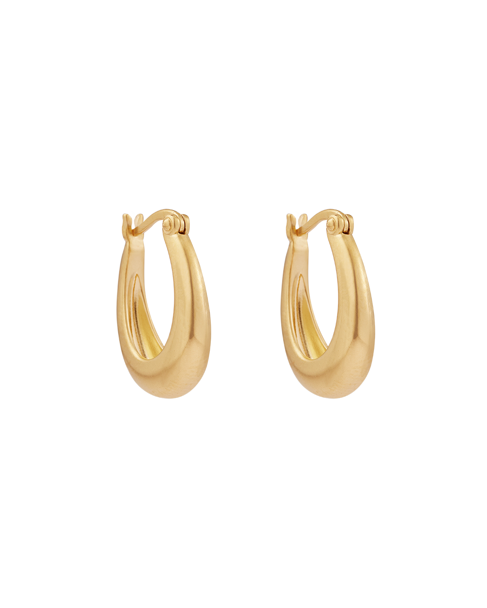 CENTRA HOOPS (18K GOLD PLATED) IMAGE 1