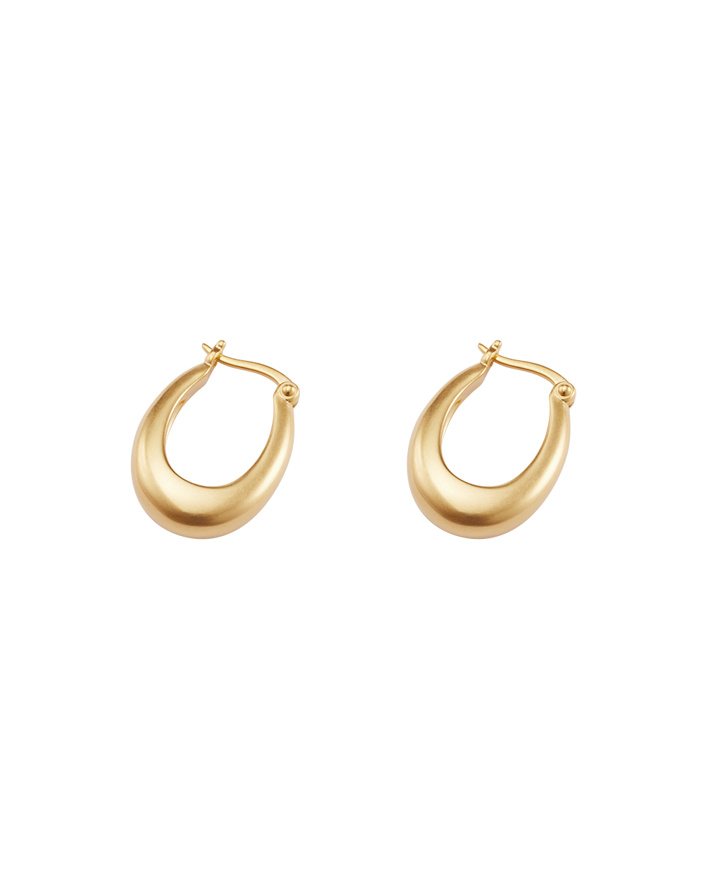 CENTRA HOOPS (18K GOLD PLATED)