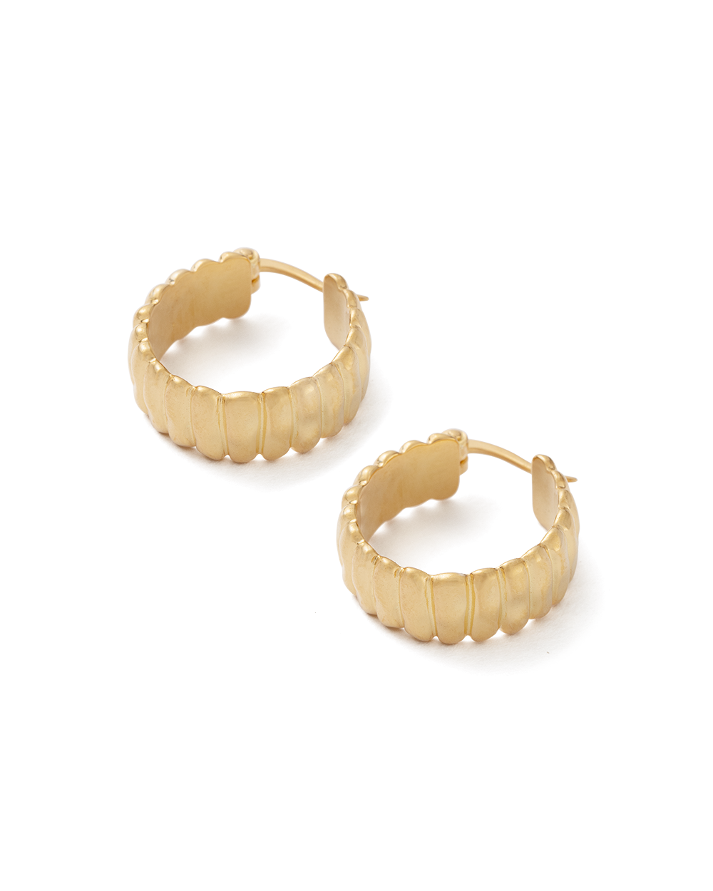 CISCO HOOPS (18K GOLD PLATED) IMAGE 4