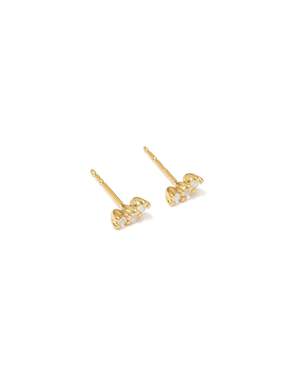CONTOUR TOPAZ STUDS (GOLD) IMAGE 8