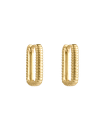 ELEMENTAL HOOPS (18K GOLD PLATED) IMAGE 1